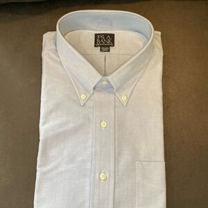 Jos.A.Bank Men’s long sleeve dress shirt. Light blue. New with tags